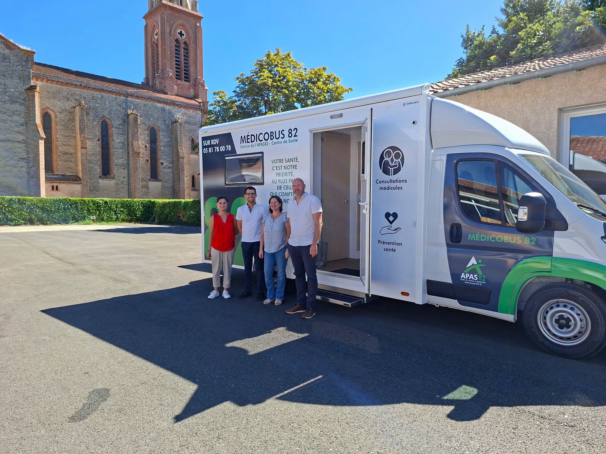 Première étape franchie avec succès pour le médicobus à La Bastide-du-Temple ! 